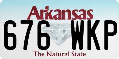 AR license plate 676WKP