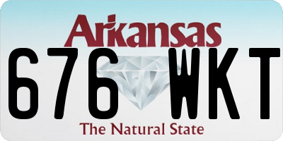 AR license plate 676WKT