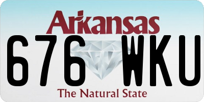 AR license plate 676WKU