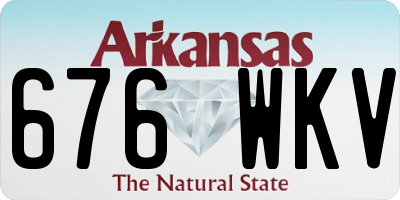 AR license plate 676WKV
