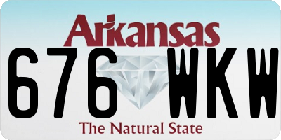 AR license plate 676WKW