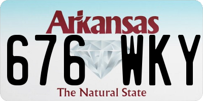 AR license plate 676WKY