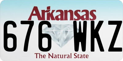 AR license plate 676WKZ