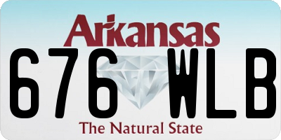 AR license plate 676WLB
