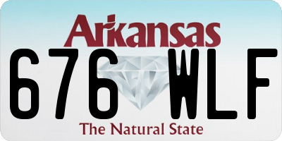 AR license plate 676WLF