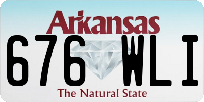 AR license plate 676WLI