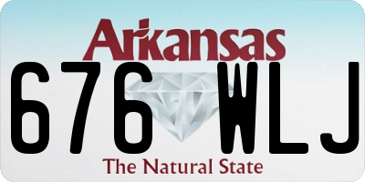 AR license plate 676WLJ