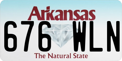 AR license plate 676WLN
