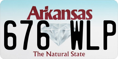 AR license plate 676WLP