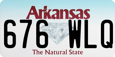 AR license plate 676WLQ