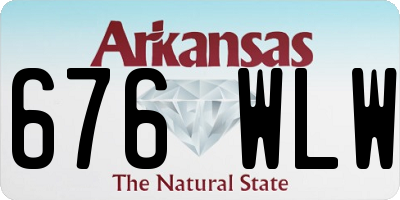 AR license plate 676WLW