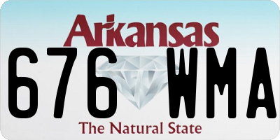 AR license plate 676WMA