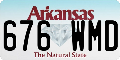 AR license plate 676WMD