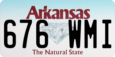 AR license plate 676WMI
