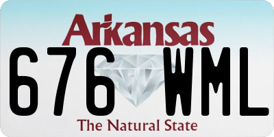 AR license plate 676WML