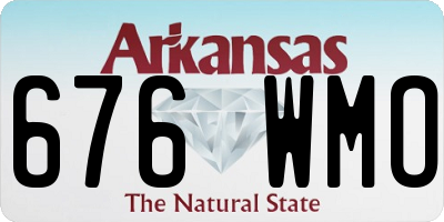 AR license plate 676WMO