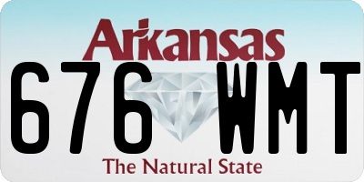AR license plate 676WMT