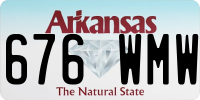 AR license plate 676WMW