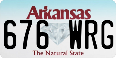 AR license plate 676WRG
