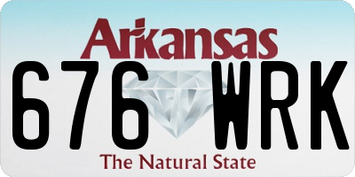 AR license plate 676WRK