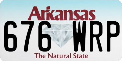 AR license plate 676WRP