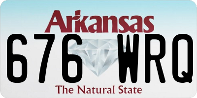 AR license plate 676WRQ