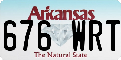 AR license plate 676WRT