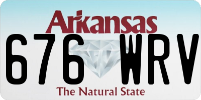 AR license plate 676WRV