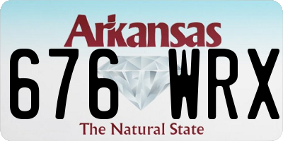 AR license plate 676WRX