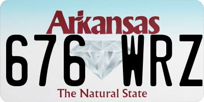 AR license plate 676WRZ