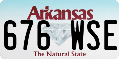 AR license plate 676WSE