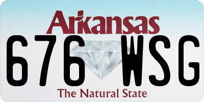 AR license plate 676WSG