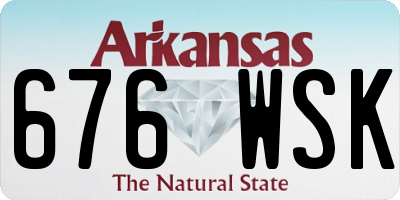 AR license plate 676WSK