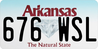 AR license plate 676WSL