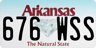 AR license plate 676WSS