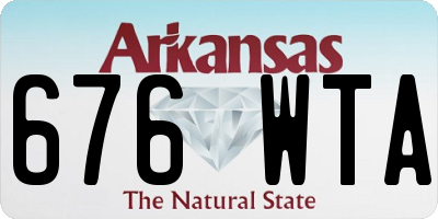 AR license plate 676WTA