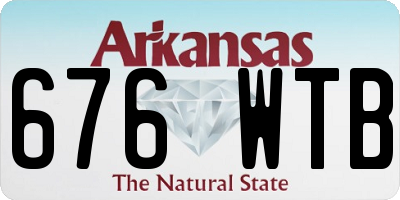AR license plate 676WTB