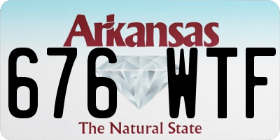 AR license plate 676WTF