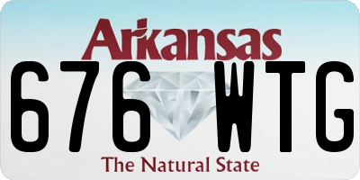 AR license plate 676WTG