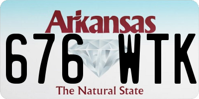AR license plate 676WTK