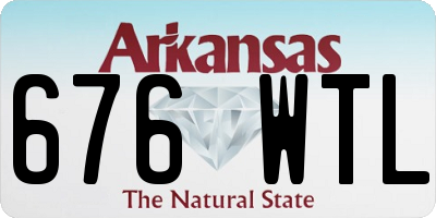AR license plate 676WTL