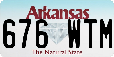 AR license plate 676WTM