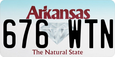 AR license plate 676WTN