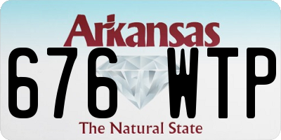 AR license plate 676WTP
