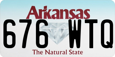 AR license plate 676WTQ
