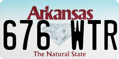 AR license plate 676WTR