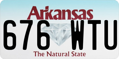 AR license plate 676WTU