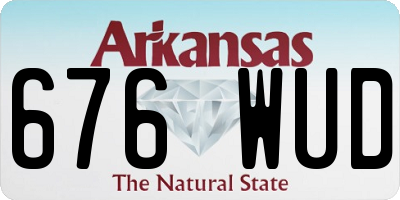 AR license plate 676WUD