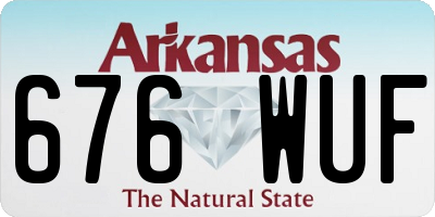AR license plate 676WUF