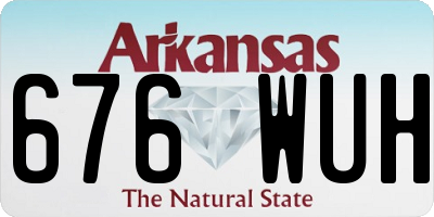 AR license plate 676WUH